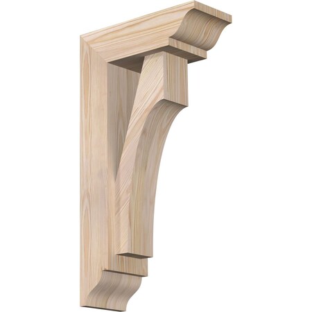 Ekena Millwork Westlake Traditional Smooth Bracket w/ Offset Brace, Douglas Fir, 5 1/2"W x 14"D x 26"H BKT0604X14X26WTL01SDF
